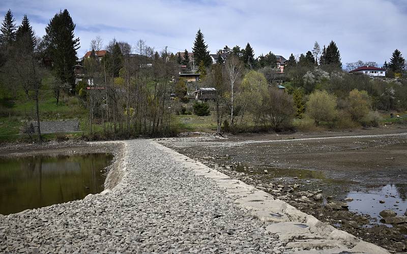 Sedimentační zdrž s mokřadem u vzdutí plumlovské přehrady. 22.4. 2021