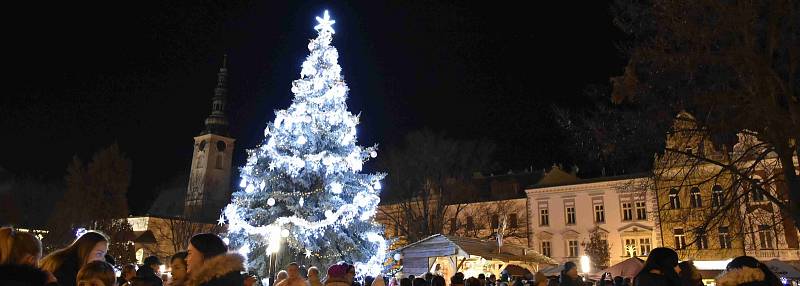 Slavnostní rozsvěcení vánočního stromu v Prostějově, 29. listopadu 2019