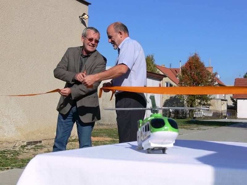 Slavnostní otevření heliportu v Protivanově