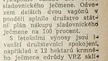 Výstřižek ze Stráže lidu z roku 1966