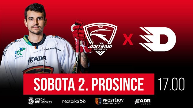 V dalším domácím utkání přivítají Jestřábi tým Pardubice B