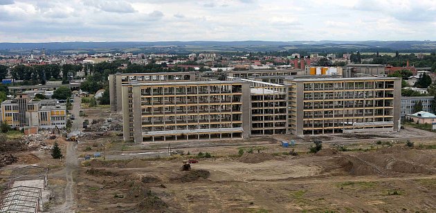 Skelet OP Prostějov před výbuchem