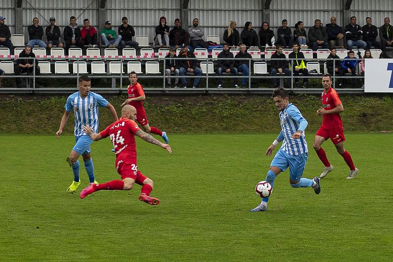 Prostějov (v modro-bílém) remizoval s Brnem 0:0.