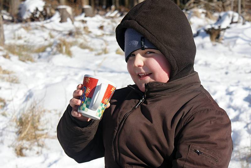 Zima u pramene Luhy a na nejvyšších partiích Drahanské vrchoviny - 15. 2. 2021