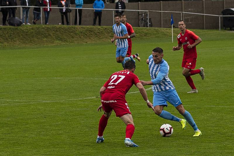 Prostějov (v modro-bílém) remizoval s Brnem 0:0.