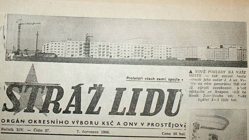 Výstřižek ze Stráže lidu z roku 1966