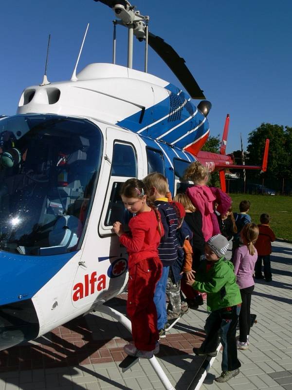 Slavnostní otevření heliportu v Protivanově