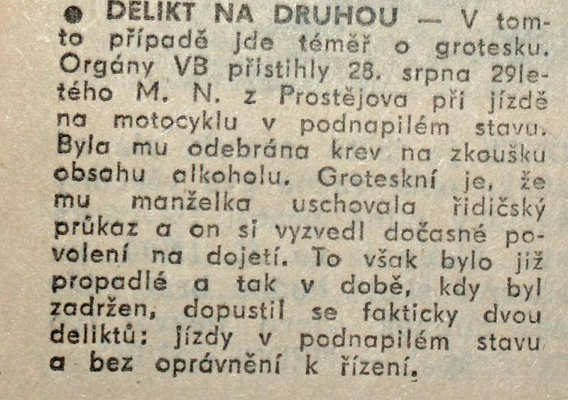 Výstřižek ze Stráže lidu z roku 1966