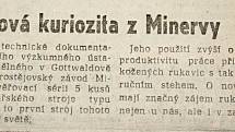 Výstřižek ze Stráže lidu z roku 1966