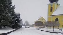 Zasněžené okolí Horního Štěpánova 28. ledna 2019