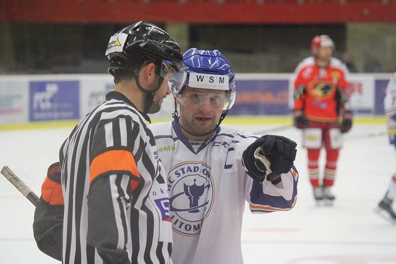 2. kolo WSM Ligy, LHK Jestřábi Prostějov - HC Stadion Litoměřice 1:4 (1:0, 0:1, 0:3). Aleš Pavlas (Litoměřice)