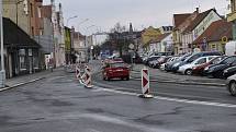 Rekonstrukce Wolkerovy ulice v Prostějově, 18.3. 2022