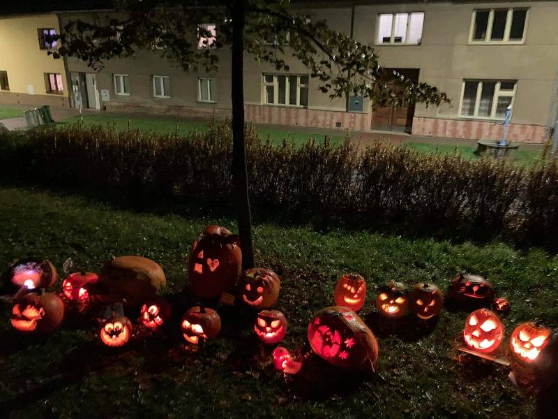 Halloweenské dýně a podzimní výzdoba