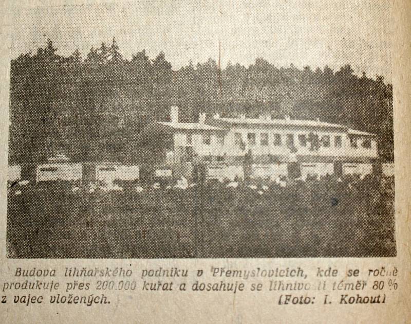 Výstřižek z vánočního vydání prostějovské Stráže lidu z roku 1961