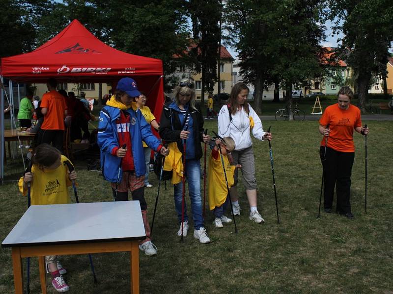 Nordic walking v Prostějově. Ilustrační foto