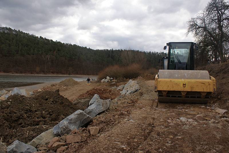 Výstavba cyklostezky podél severního břehu plumlovské přehrady - 18. února 2020