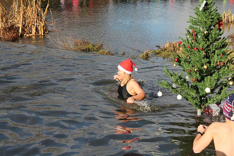 Jako v předchozích 36 letech, tak i letos se přesně v pravé poledne ponořilo do vody plumlovské přehrady nespočet otužilců. 24.12. 2019