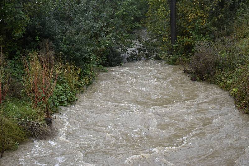 Mezi Ptenským Dvorkem a Stražiskem měla Romže obrovský nadstav. 14.10. 2020