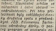 Výstřižek ze Stráže lidu z roku 1966