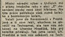 Výstřižek ze Stráže lidu z roku 1966