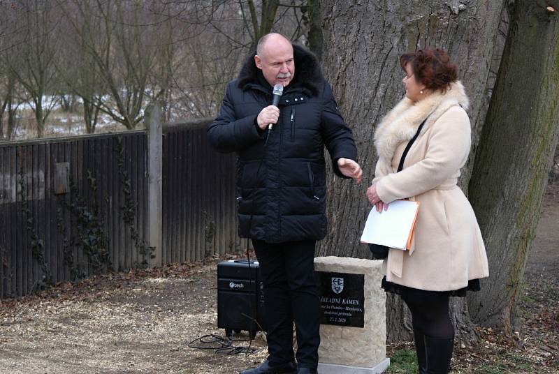 Slavnostní poklepání na základní kámen a oficiální zahájení stavby cyklostezky podél plumlovské přehrady - 27. 1. 2020