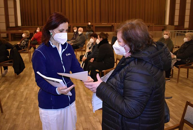 V prostějovském KaSku bylo otevřeno očkovací centrum pro veřejnost. 17.3. 2021