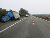 Havárie opilého řidiče na R46 u Prostějova