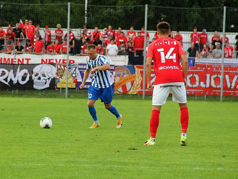 Prostějov ve druhé lize překvapivě porazil Brno 2:0. Jan Koudelka