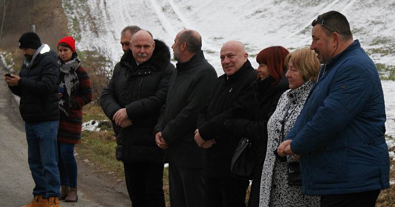 Slavnostní poklepání na základní kámen a oficiální zahájení stavby cyklostezky podél plumlovské přehrady - 27. 1. 2020