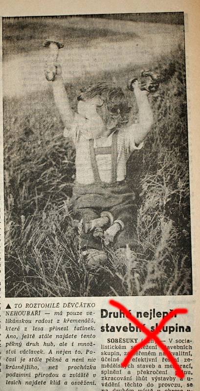 Výstřižek ze Stráže lidu z roku 1966