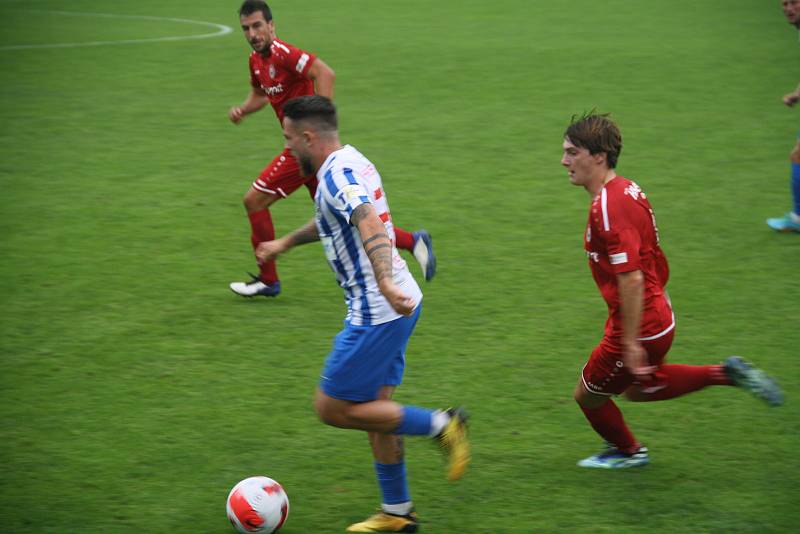 Fotografie ze zápasu 6. kola FNL mezi celky 1. SK Prostějov a MFK Chrudim