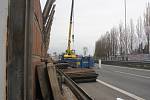 Rekonstrukce protihlukové stěny u D46 v Prostějově