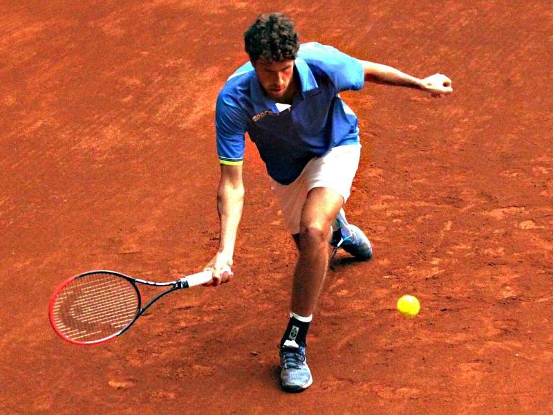 Reprezentant Holandska Robin Haase proti Němci Gojowzykovi