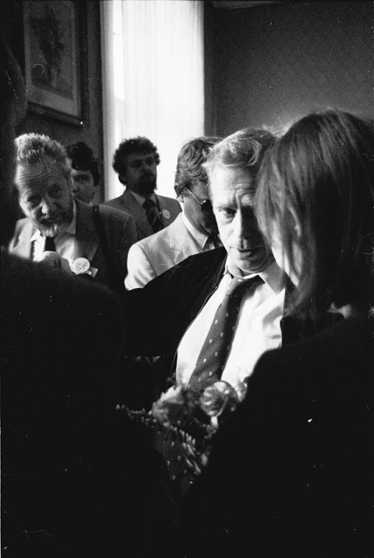 Václav Havel v Prostějově 28. května 1990