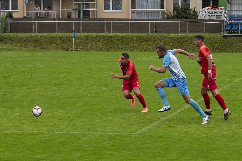 Prostějov (v modro-bílém) remizoval s Brnem 0:0.