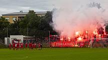 Prostějov (v modro-bílém) remizoval s Brnem 0:0.