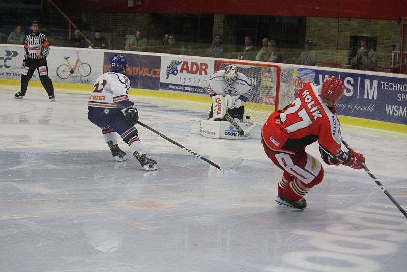 2. kolo WSM Ligy, LHK Jestřábi Prostějov - HC Stadion Litoměřice 1:4 (1:0, 0:1, 0:3)