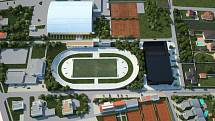 Vizualizace - Budoucí podoba Národního olympijského centra v Prostějově