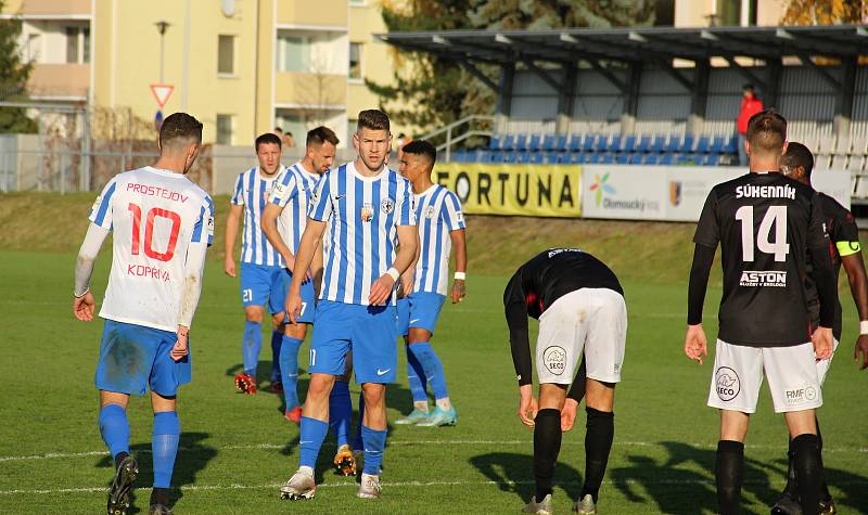 1. SK Prostějov (v modrobílém) vs. Viktoria Žižkov