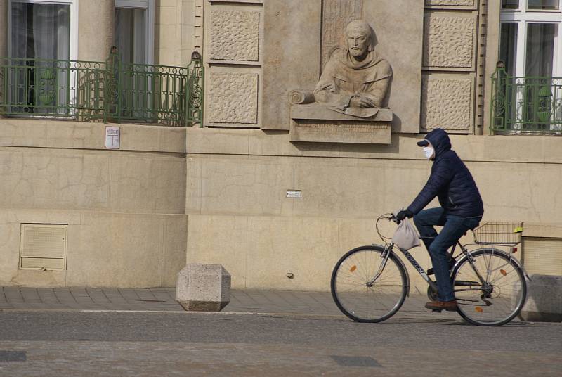 Prostějovské centrum v době koronavirové - pátek 27. 3. 2020 dopoledne