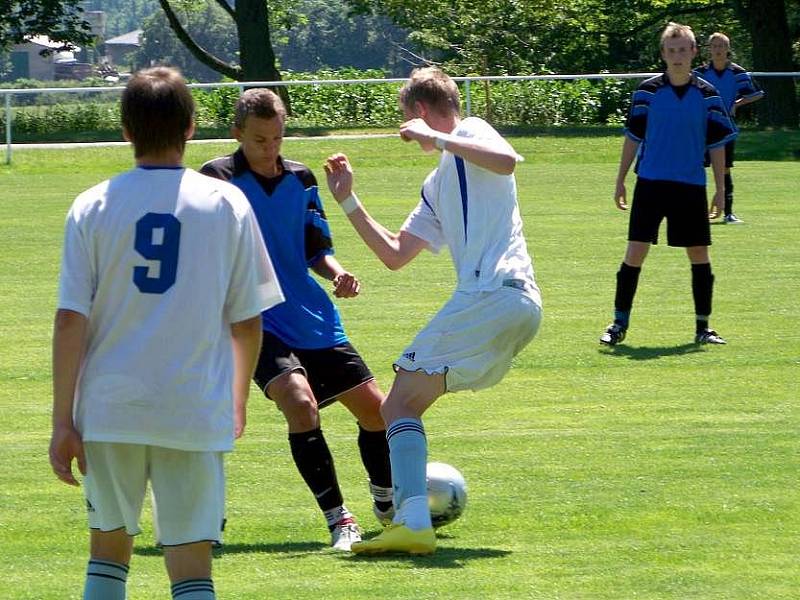 O 3. místo: Konice (v bílém) vs. Kralice na Hané 2:2, 3:1 na penalty