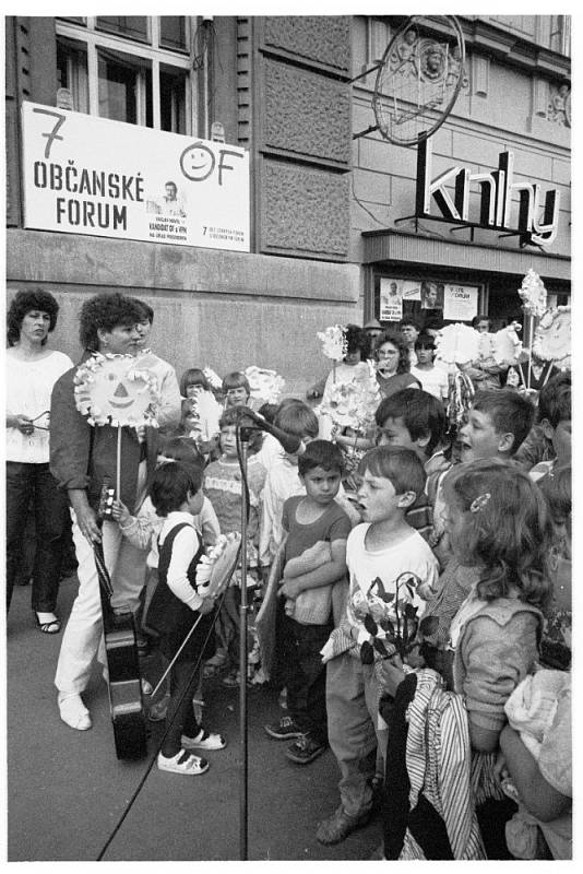 Václav Havel v Prostějově 28. května 1990