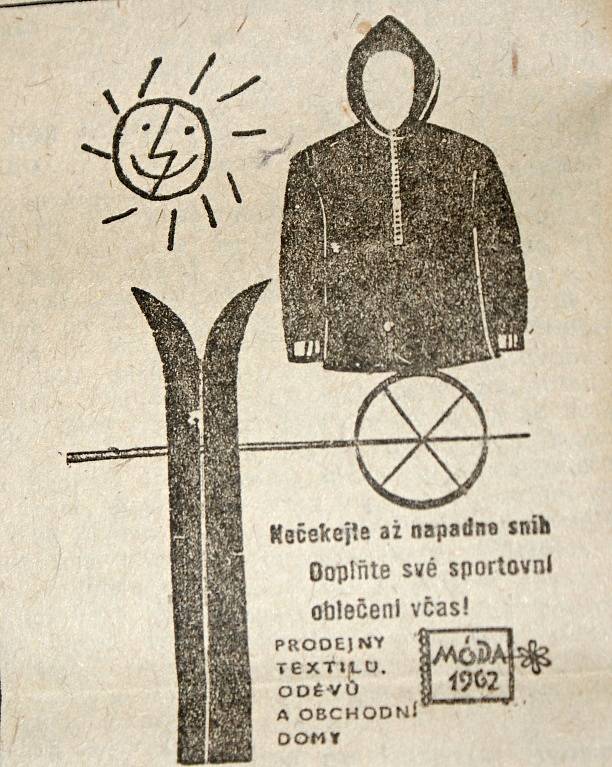 Výstřižek z vánočního vydání prostějovské Stráže lidu z roku 1961