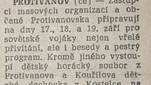 Výstřižek ze Stráže lidu z roku 1966