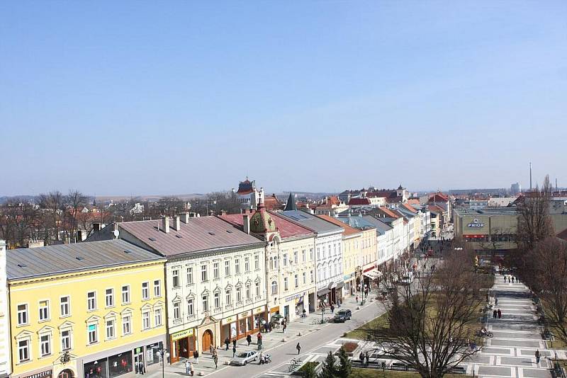 Vyhlídka z prostějovské radniční věže