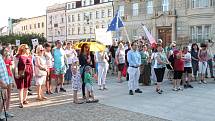 Demonstrace proti Andreji Babišovi na náměstí T. G. Masaryka v Prostějově - 11. 6. 2019