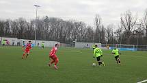 Fotbalisté Prostějova (v zeleném) porazili Pardubice 3:1.