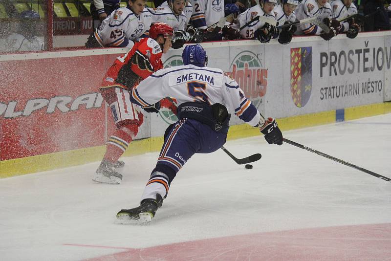 2. kolo WSM Ligy, LHK Jestřábi Prostějov - HC Stadion Litoměřice 1:4 (1:0, 0:1, 0:3)