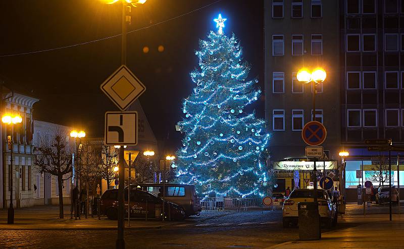 Vánoční strom v Přerově.