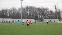 Fotbalisté Prostějova (v zeleném) porazili Pardubice 3:1.